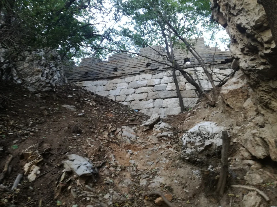 Einer der Zugangspunkte zur Großen Mauer bei Jiankou, China