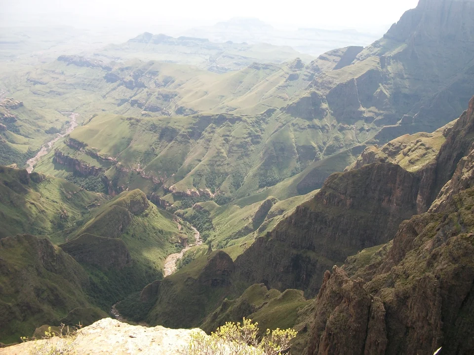 View across the Drakensberg escarpment in South Africa